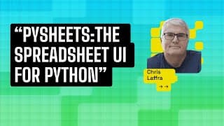 Pysheets: The Spreadsheet Ui For Python