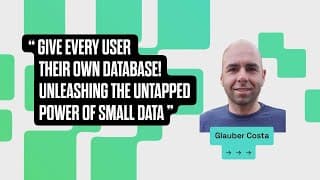 Give Every User Their Own Database! Unleashing The Uptapped Power Of Small Data